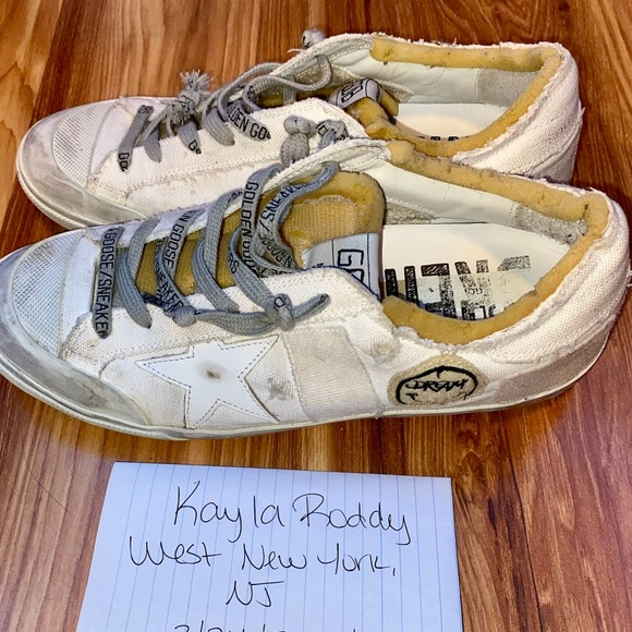 GUC Golden Goose Canvas Velcro Patch Superstars - Size 39 - ⭐️1 DAY FLASH SALE⭐️ - Picture 4 of 6